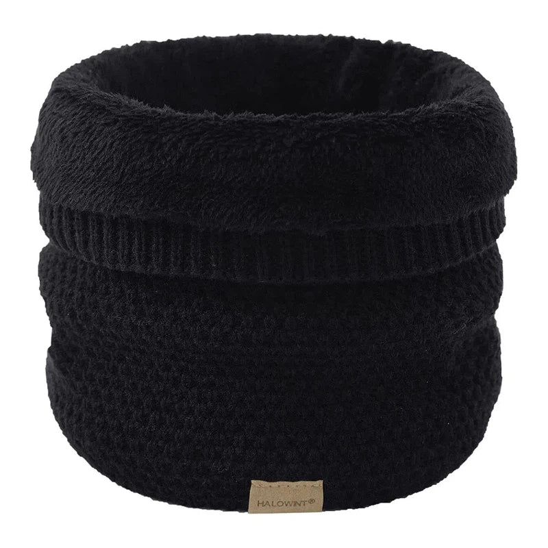 Snood Doublé Polaire Noir 