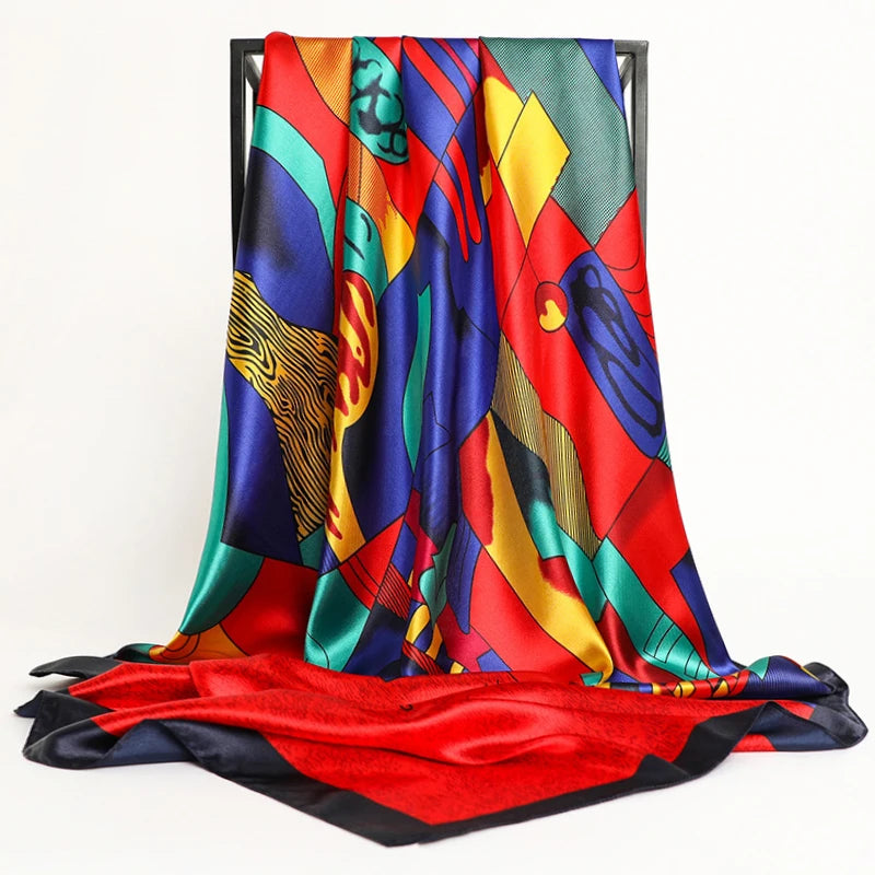 Foulard Carré 90x90 Multicolore 90*90cm