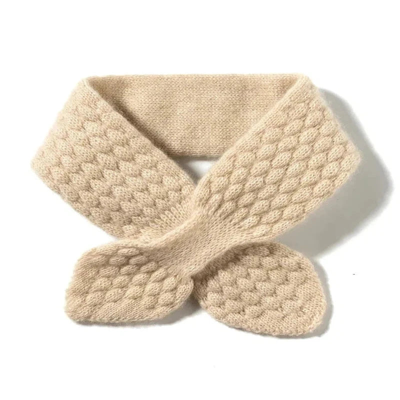 Echarpe Croisée Beige Crème 