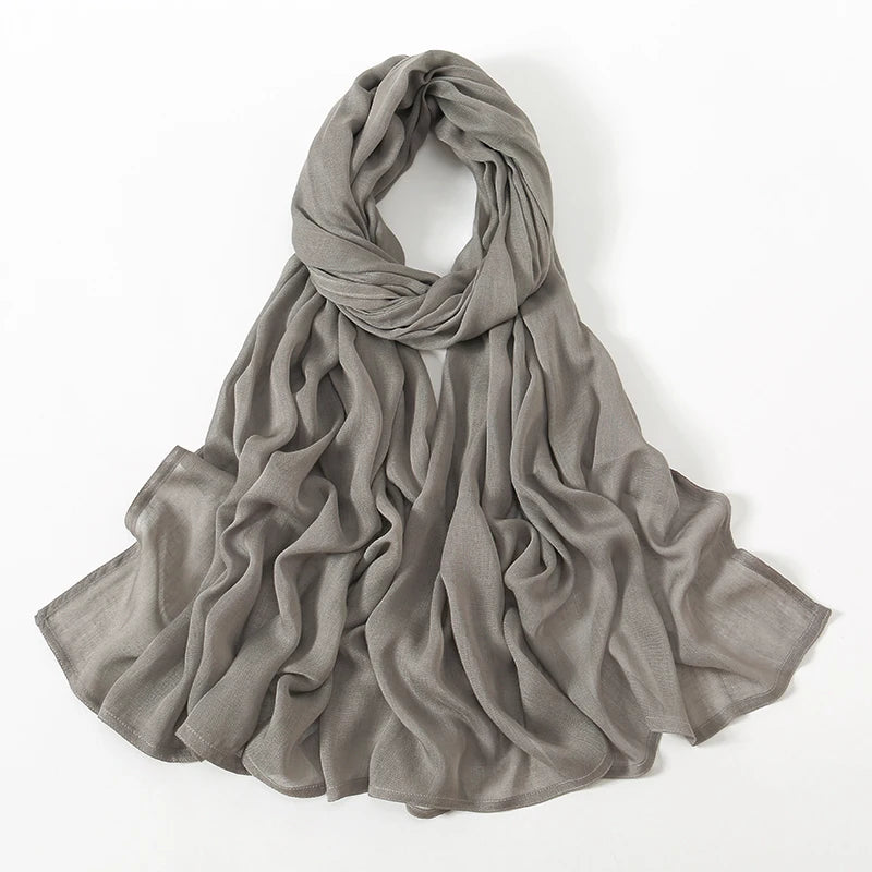 Foulard Femme pour Hijab Gris Sable 190*85cm