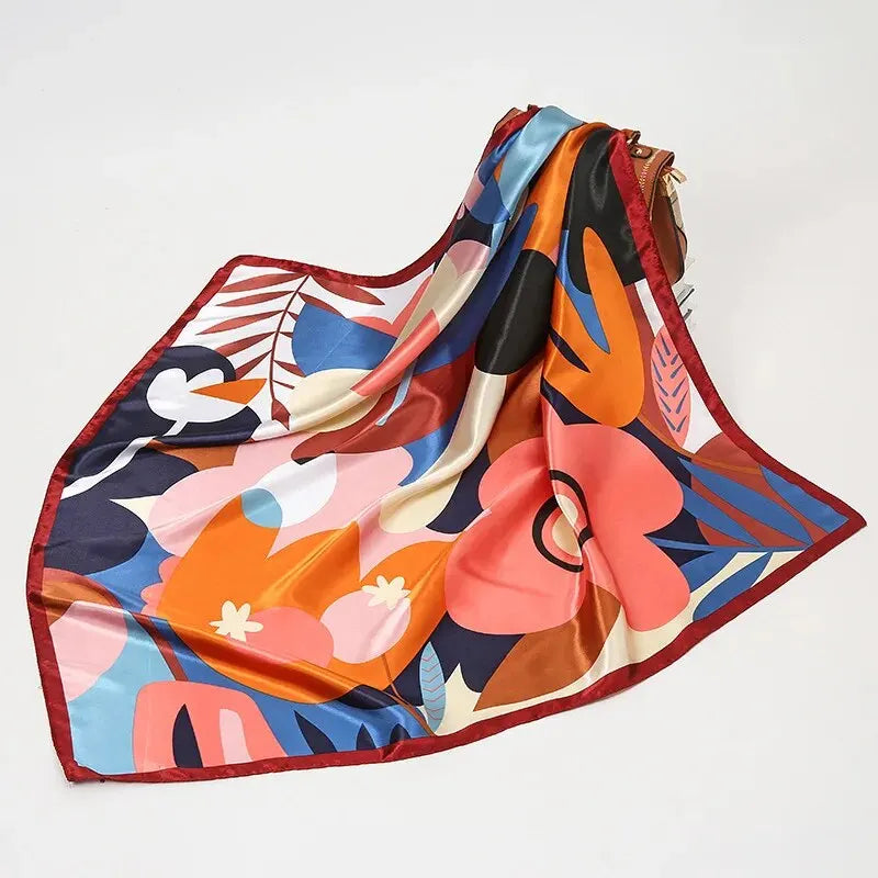 Petit Foulard Carré Synthétique 
