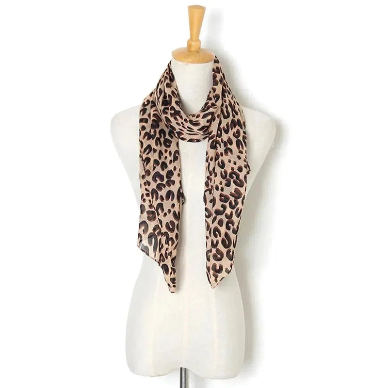 Foulard Léopard Marron 