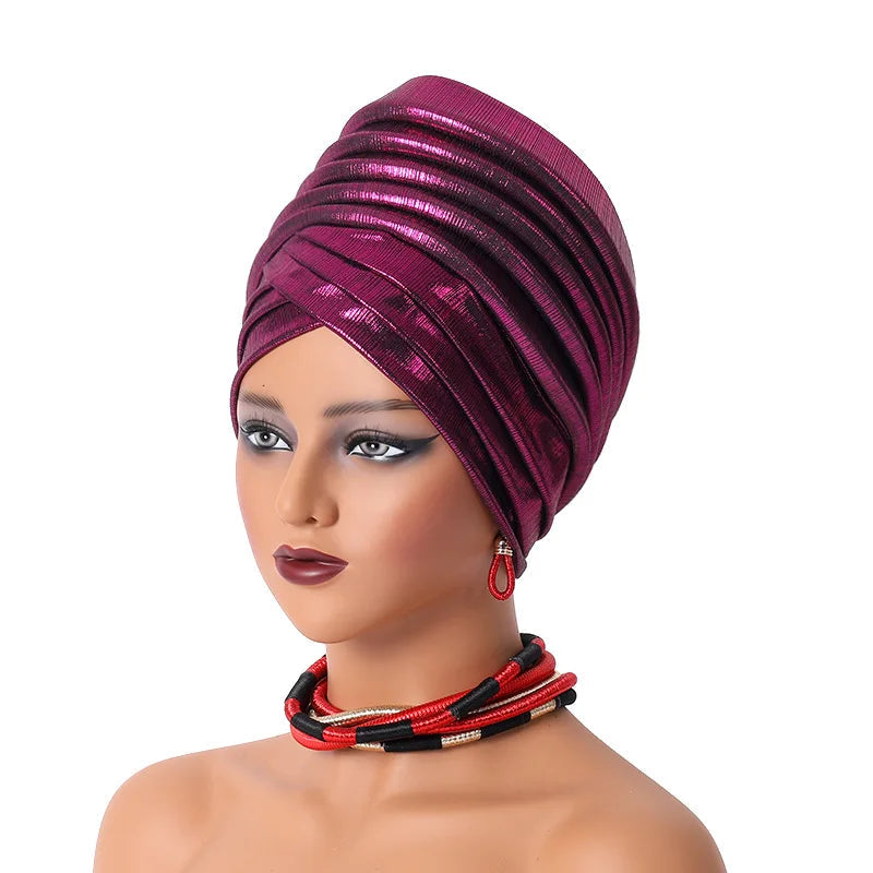 Foulard Turban Africain Fuchsia 