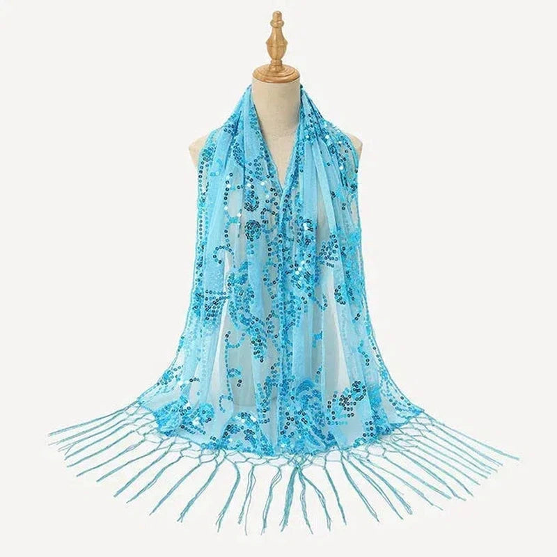 Etole Femme Pour Mariage Bleu Clair et Aqua 135*175cm