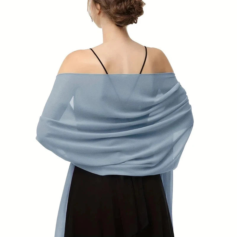 Etole Femme Chic Bleu Pâle 180*75cm