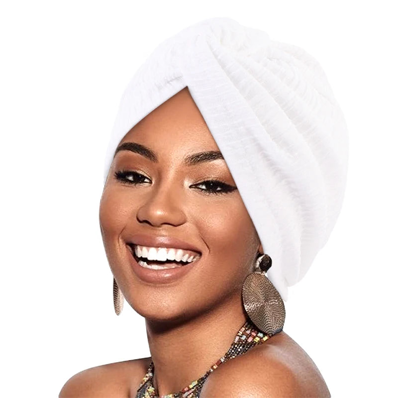 Turban Chic Femme Blanc 