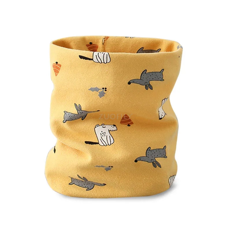 Snood Enfant 3 ans Jaune 0-12ans/ 46*21cm