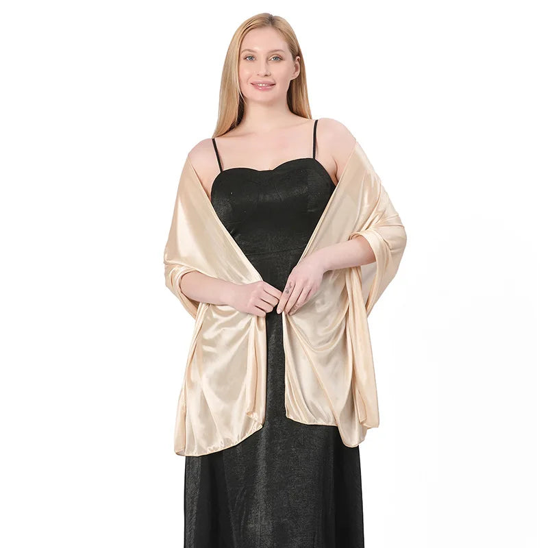 Etole Femme Cérémonie Beige Satiné 200*70cm