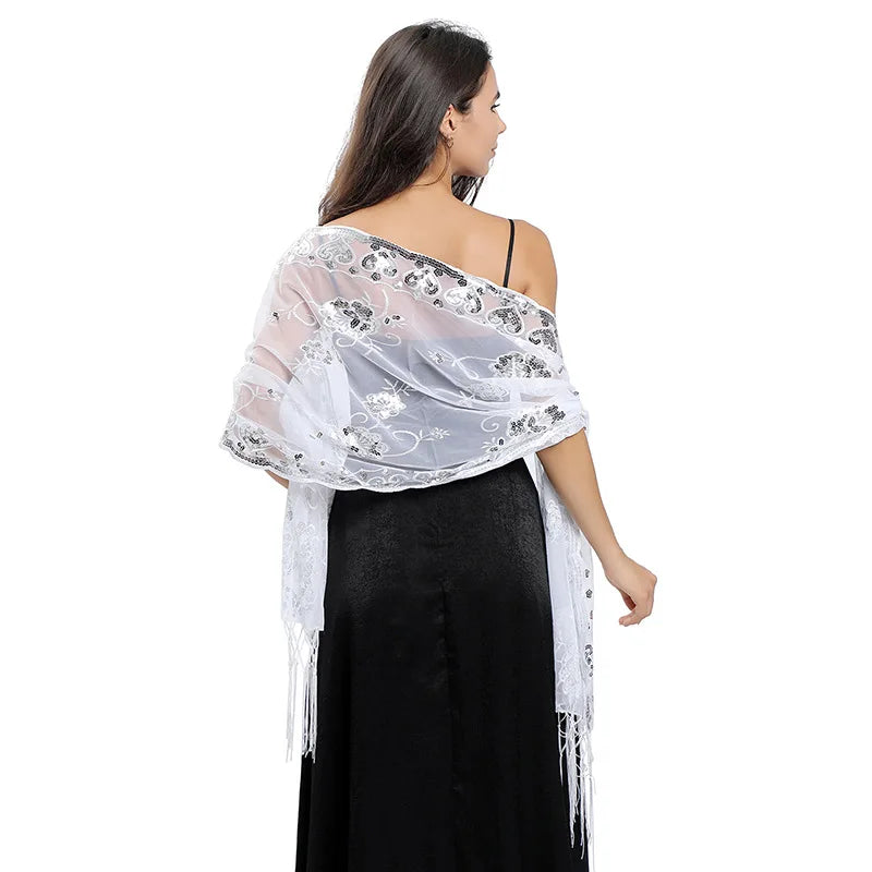 Etole Pour Cérémonie De Mariage Blanc et Argenté 170*60cm