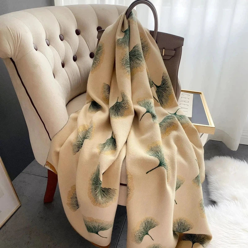 Echarpe Femmes Motif Feuilles 