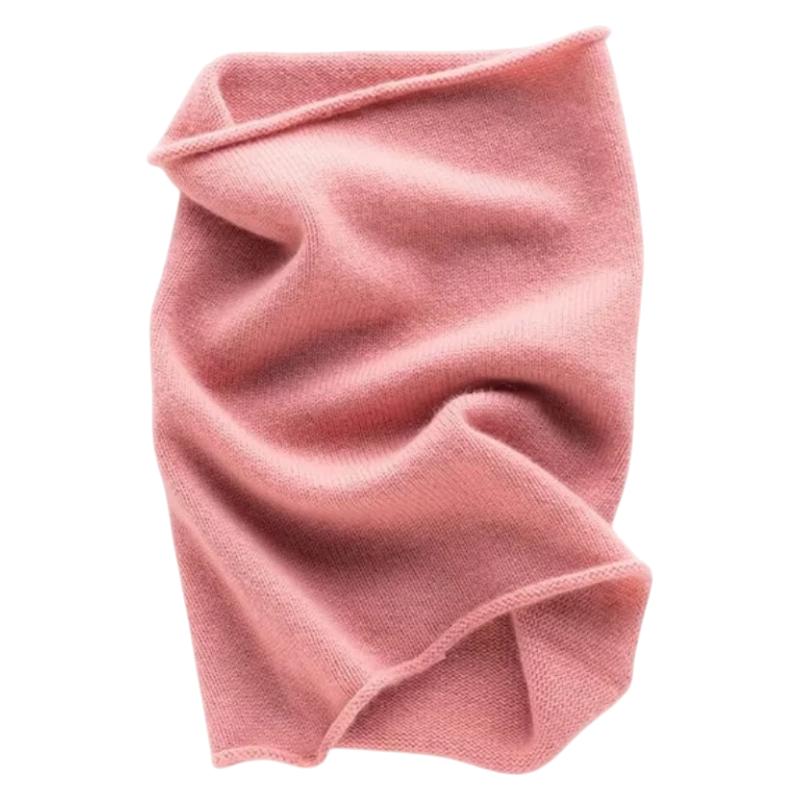 Cache Cou Cachemire Femme - Rose Pâle - 30*22cm