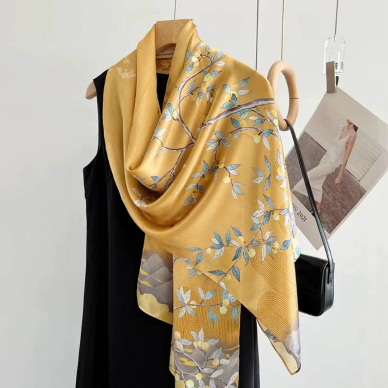 Foulard Soie Femme Luxe 