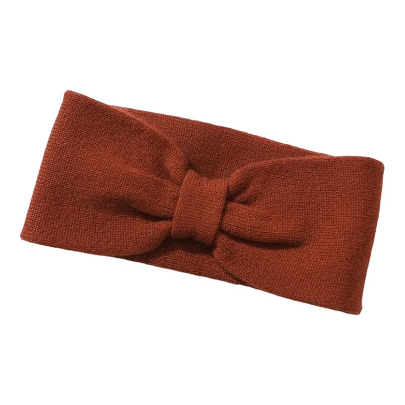 Headband Cachemire Marron 24*11cm