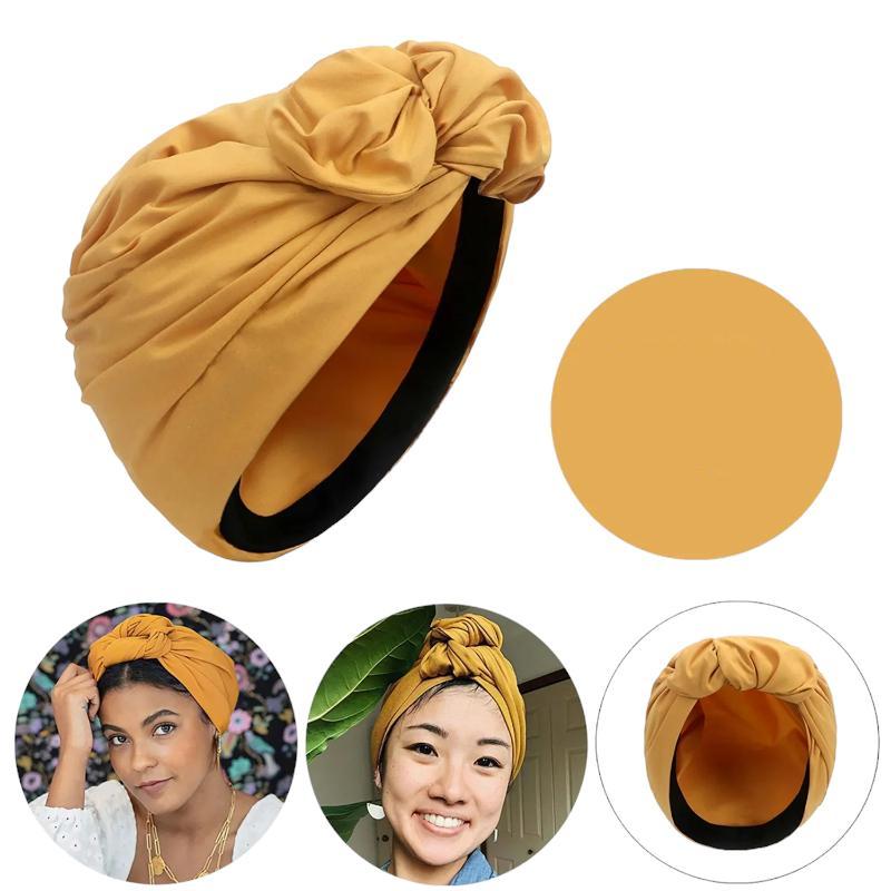 Turban Vintage Jaune Moutarde 