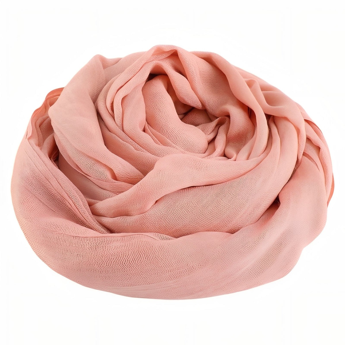 Chèche Coton De Lin Uni - Rose Clair - 195*95cm