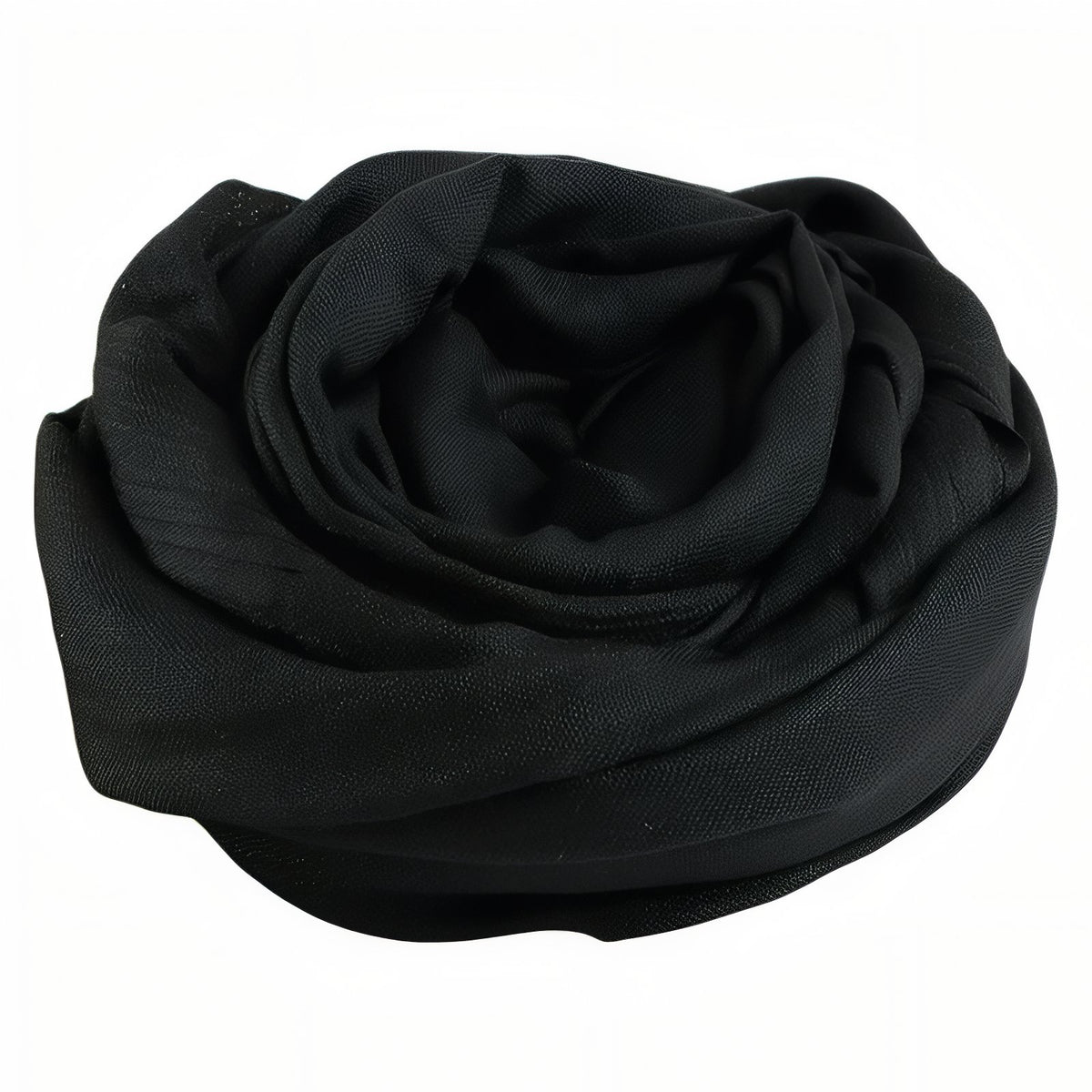Chèche Coton De Lin Uni - Noir - 195*95cm