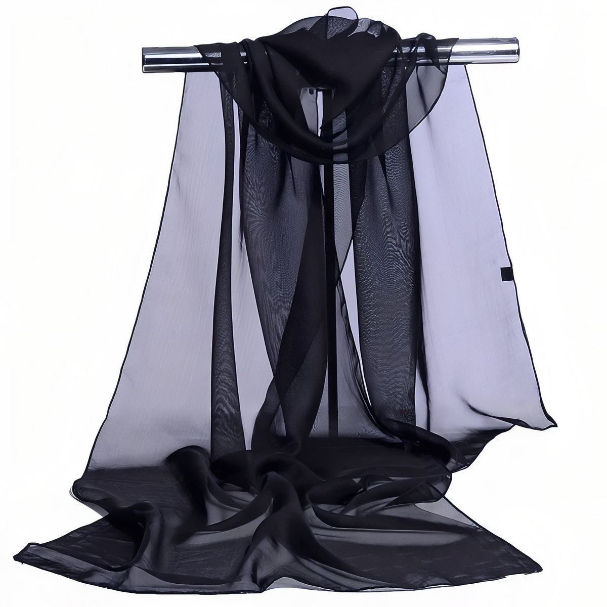 Châle de Soirée Femme - Noir - 160x50cm