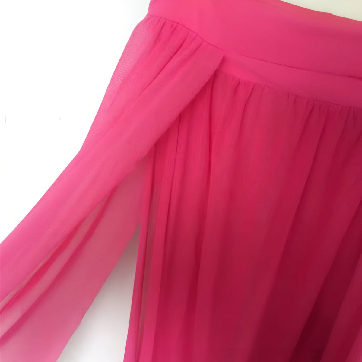 Jupe Longue Droite Fendue 2 Côtés Plage détail du tissu - Fuchsia - Jaune - Turquoise - Blanc - Noir