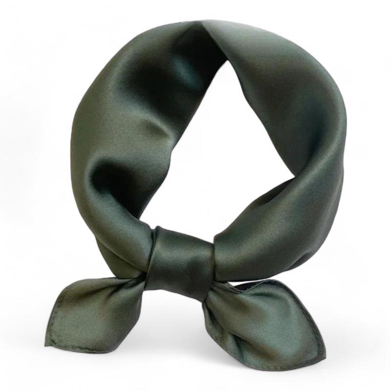 Carré De Soie Pour Homme Vert Foncé 53*53cm