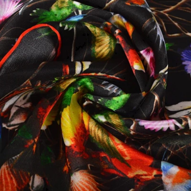 Grand Carré De Soie Foulard 