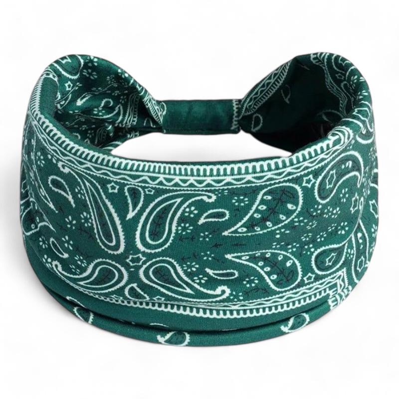 Bandana Bandeau Croisé Vert Émeraude 