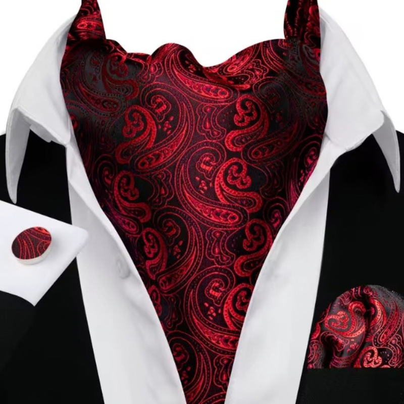 Cravate Ascot - Bordeaux