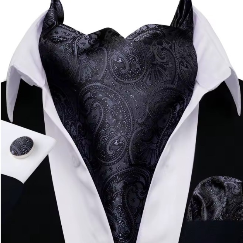 Cravate Ascot - Gris Anthracite