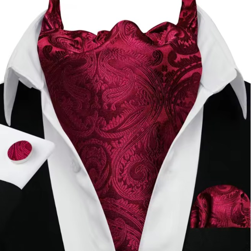 Cravate Ascot Mariage - Bordeaux