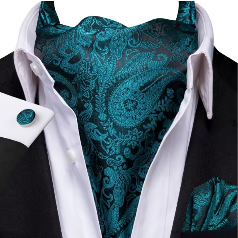 Cravate Ascot Mariage - Vert Émeraude