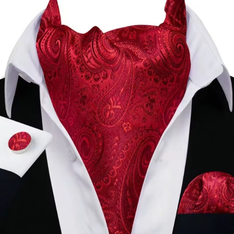 Cravate Ascot - Rouge