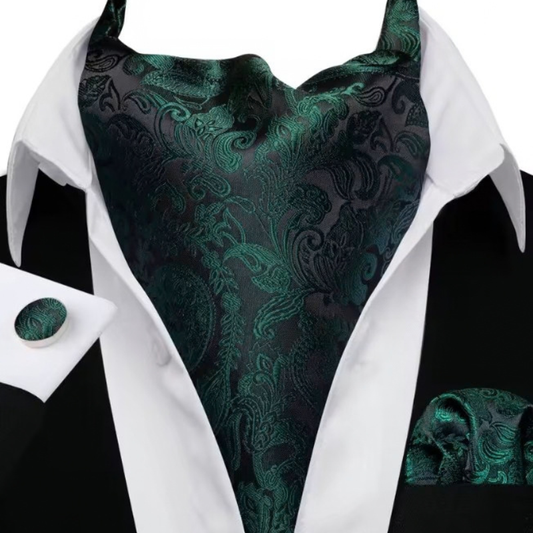 Cravate Ascot - Emeraude