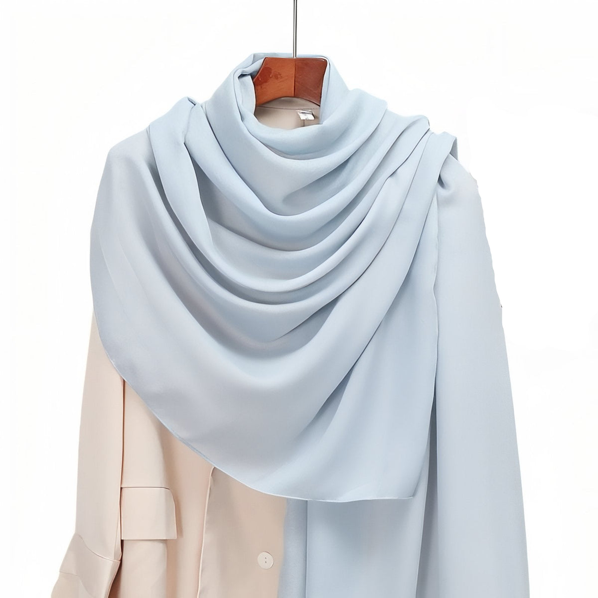 Etole Châle de Couleurs pour Mariage - Bleu Pâle - 80*180cm