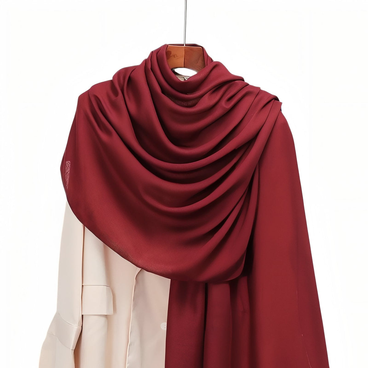 Etole Châle de Couleurs pour Mariage - Bordeaux et Cerise - 80*180cm