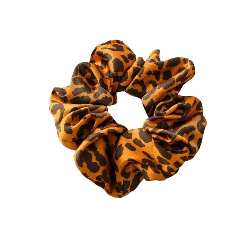 Chouchou Léopard Orange et Marron 