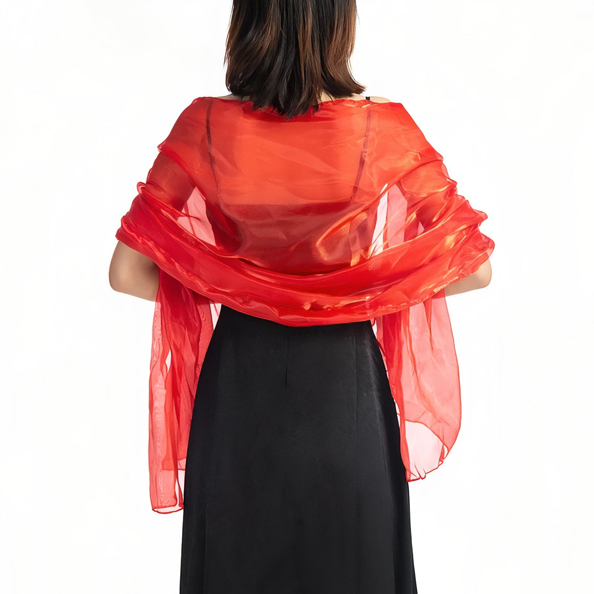 Etole Châle Pour Mariage - Rouge - 170*70cm
