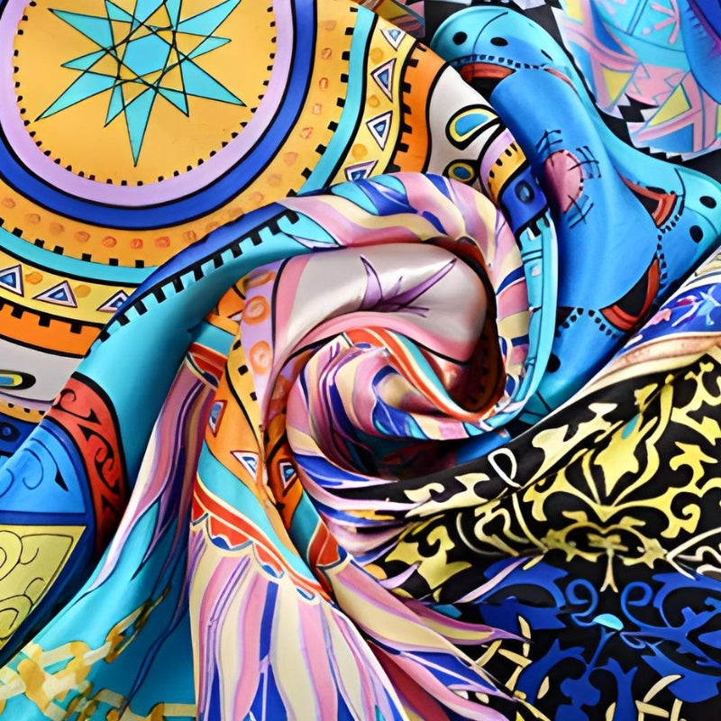 Grand Carré De Soie Foulard 