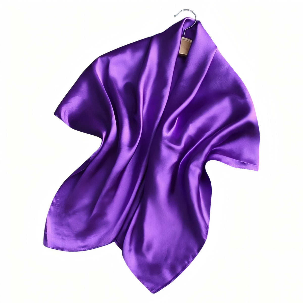 Petit Châle Etole de Soirée - Violet Clair - 90x90cm