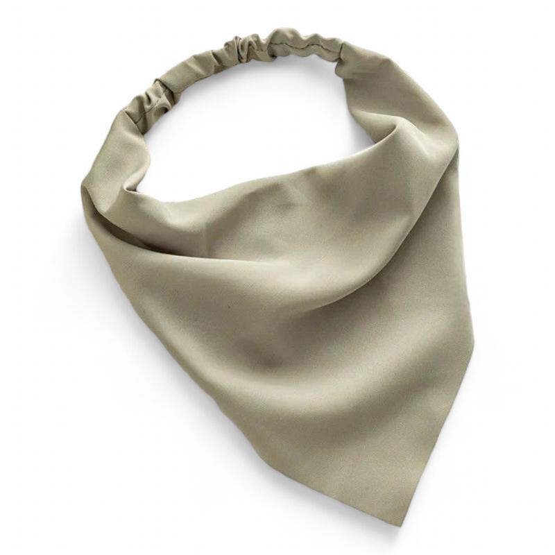 Bandeau Triangle Cheveux Gris Sable 