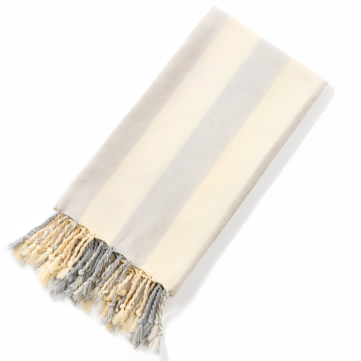 Drap de Plage Fouta - Gris Clair - 100x180cm