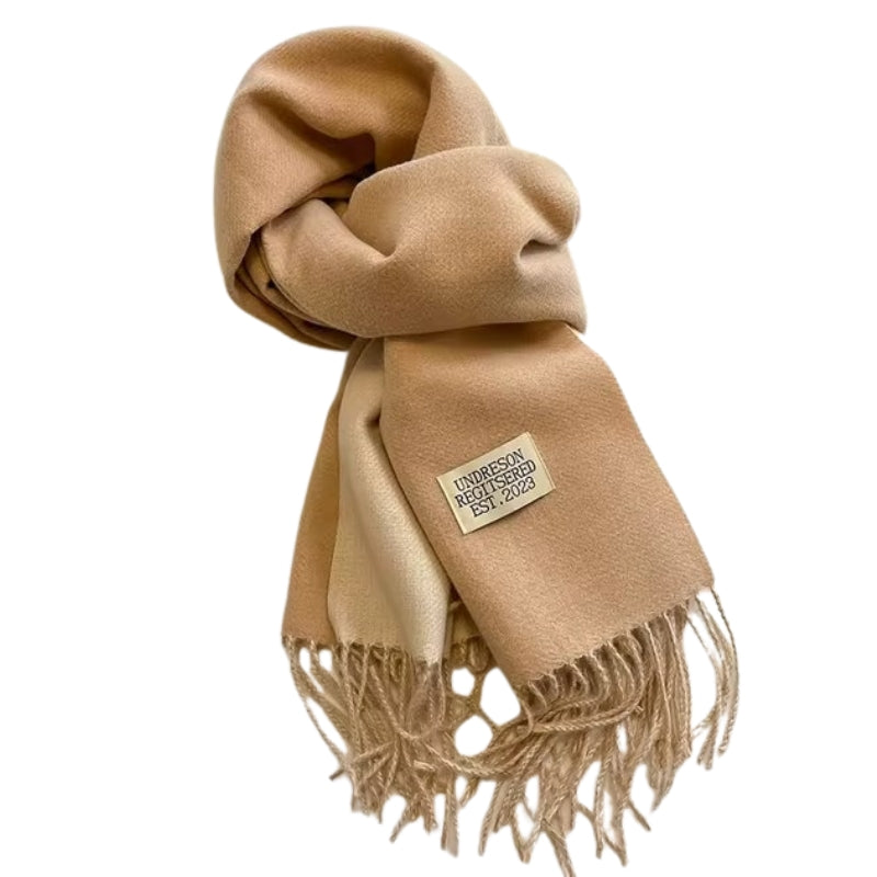 Echarpe Bicolore - Beige Clair et Crème