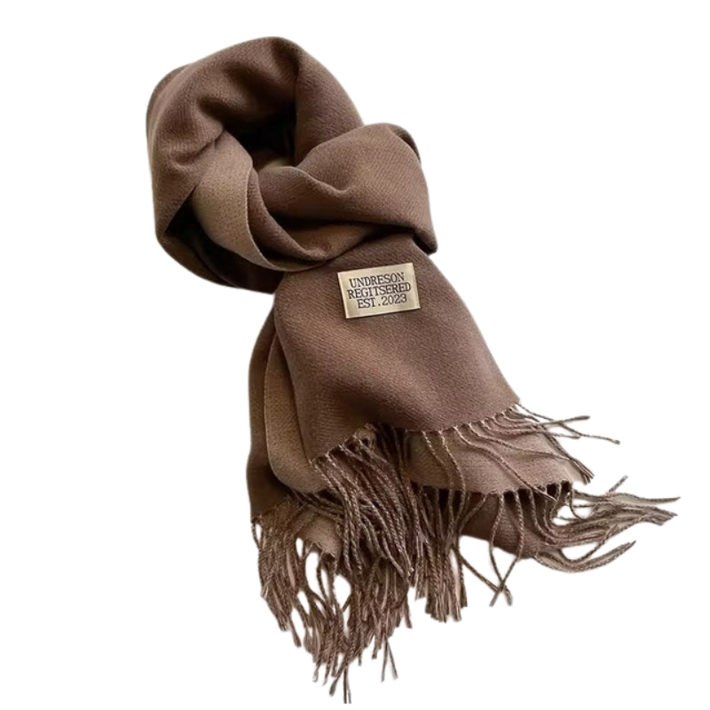 Echarpe Bicolore - Marron Clair et Taupe