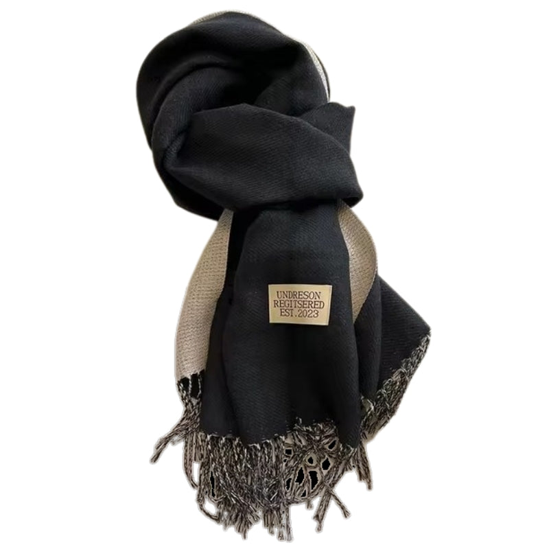 Echarpe Bicolore - Noir et Beige