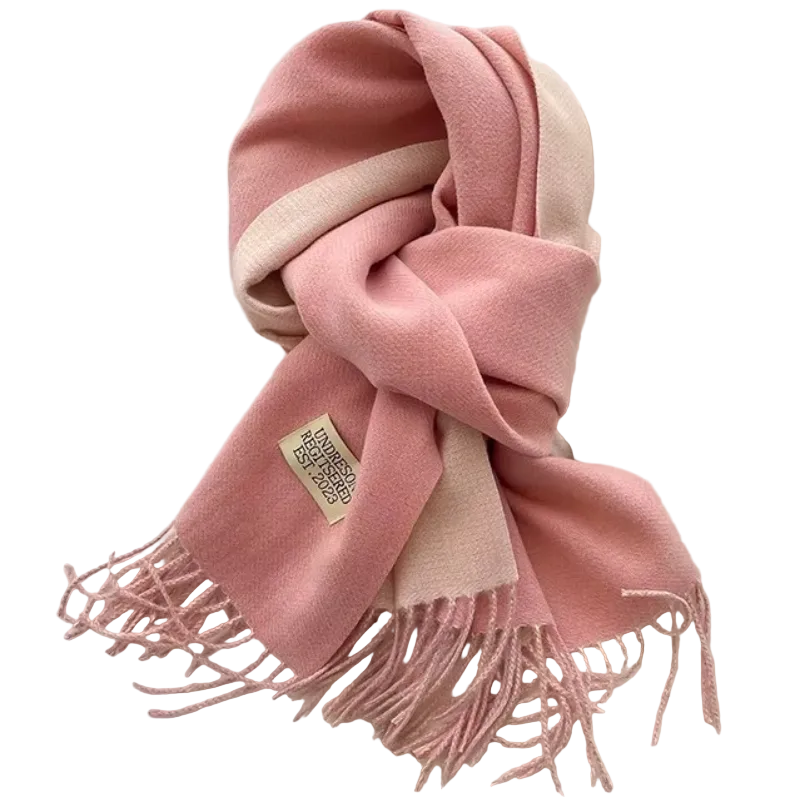 Echarpe Bicolore - Rose Poudré