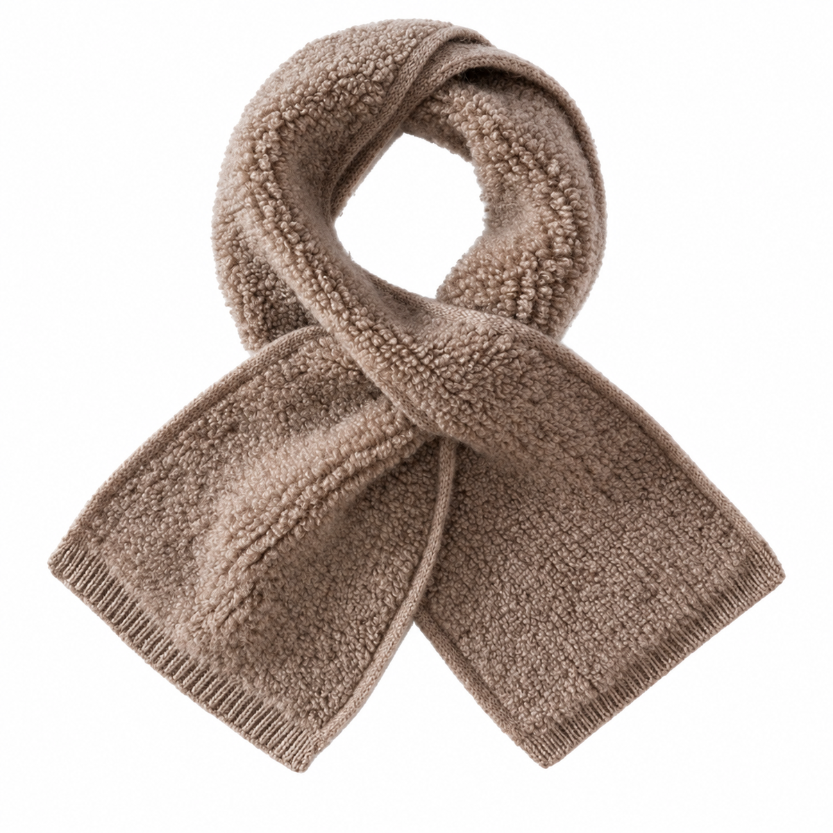 Écharpe Cachemire Tricotée - Taupe