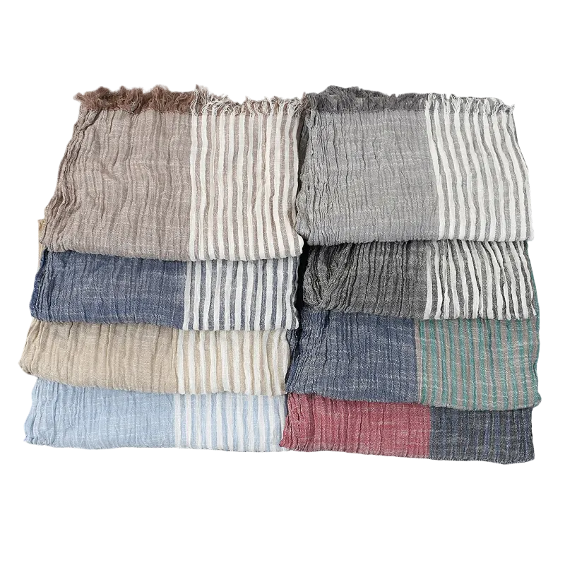 Chèche en Coton Froissé - gamme de coloris
