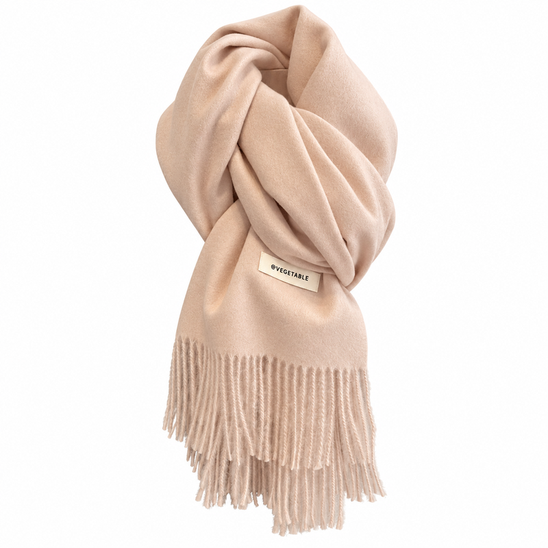 Echarpe Simple, coloris beige poudré