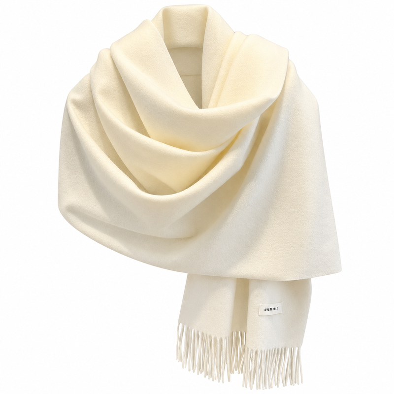 Echarpe Simple, coloris blanc ivoire
