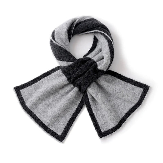 Écharpe Grise Cachemire Gris 83*18cm