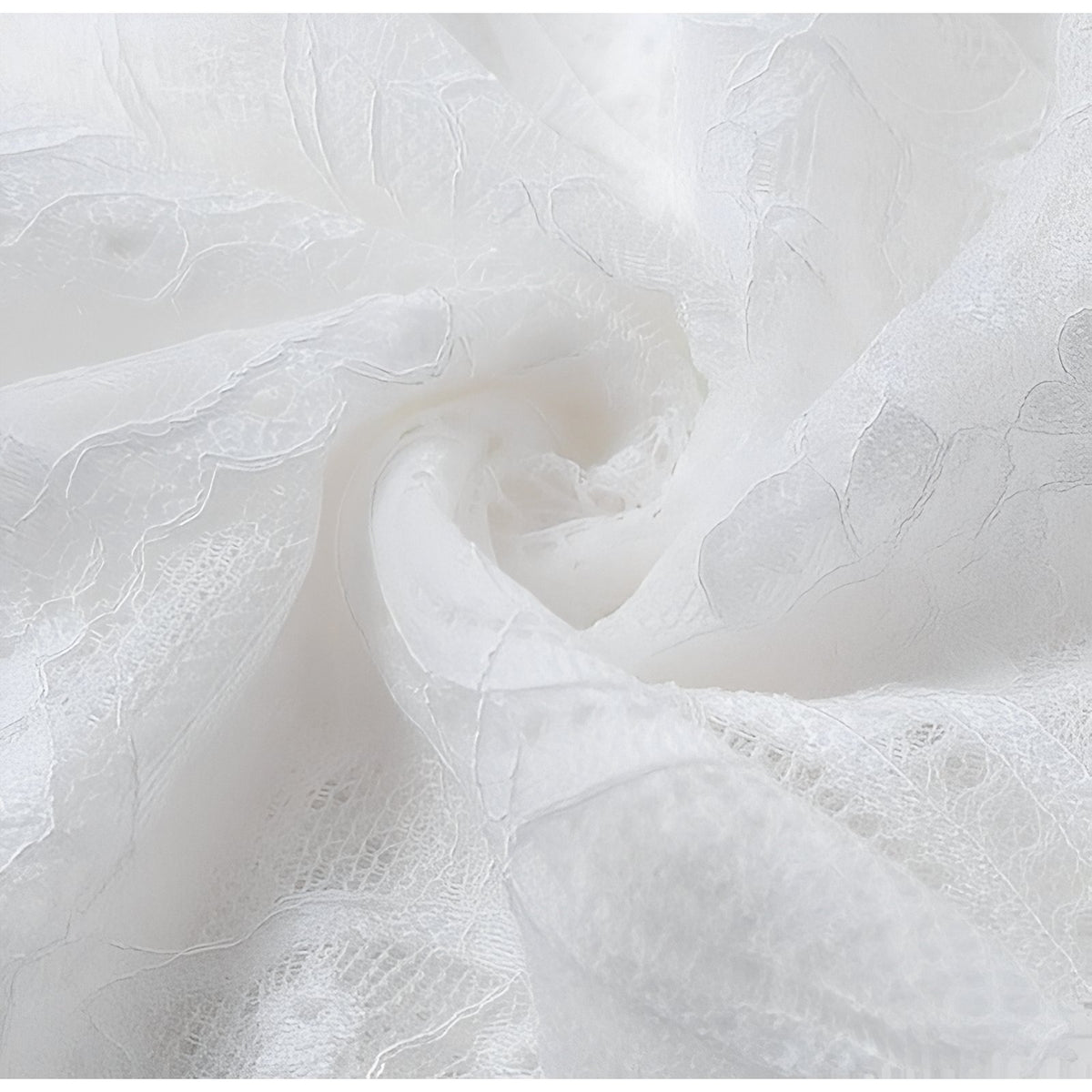 Robe Paréo Dentelle gros plan texture dentelle - Blanc