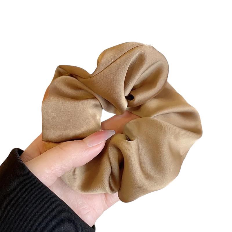 Chouchou Satin Beige Doré 